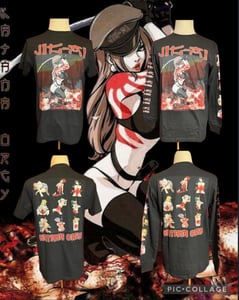 Image of Officially Licensed Jig-Ai "Katana Orgy" Cover Art Short And Long Sleeves Shirts!!