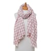 Gingham Scarf Musk Pink Small Print
