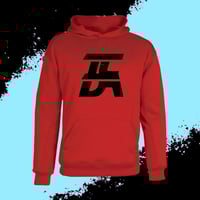 TCDA LOGO HOODIE (RED/BLACK)
