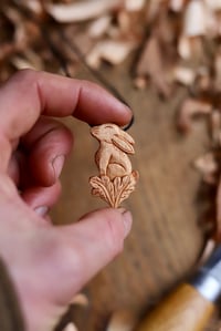 Image 9 of The Hare In the Oak Leafs Pendant Necklace 