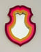 Image of Shield Mirror Hot Pink/Yellow/Magenta 20cm x 13cm
