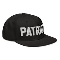 Image 4 of PATRIOT B&W Snapback Hat from PatriotsCo.com