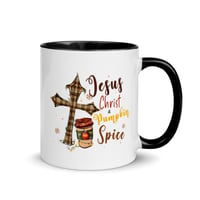 Image 2 of Jesus Christ & Pumpkin Spice, Mug with Color Inside