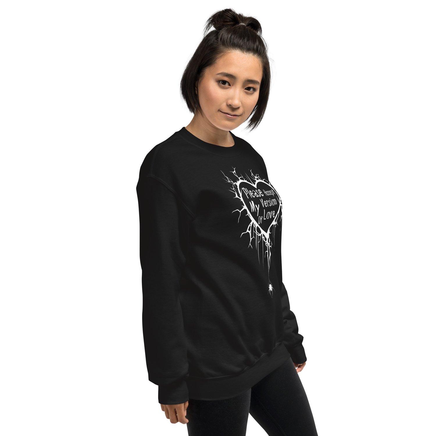 Image of Officially licensed please accept heart  front & back Unisex Sweatshirt