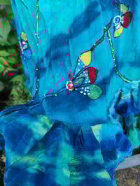 Image 16 of Wanderlust maxi skirt / Bandeau Dress Balearic Island Blues pop of Rust 8-16