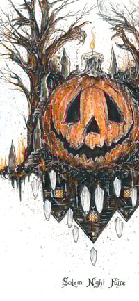 Image 4 of Salem Night Faire 18x24 Exclusive Print Signed and Numbered To 31 Copies 