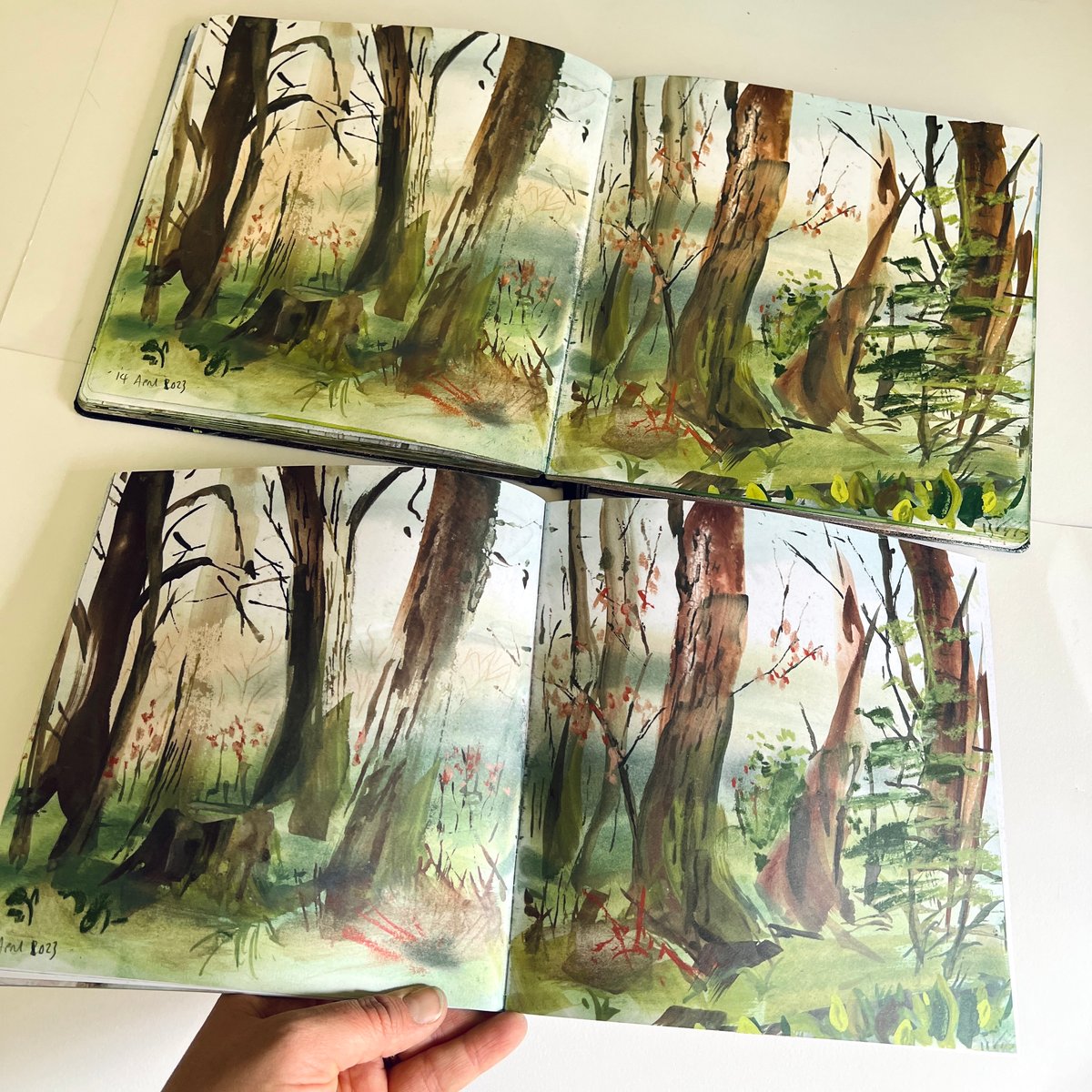Image of **PREORDER** ‘A Week in Argyll’ Scottish Sketchbook (2023) - Sketchbook Zine