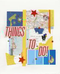 ‘busy!’ collage print