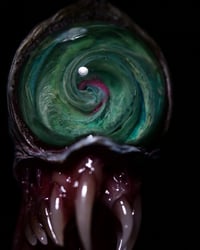 Image 3 of Monstrous Twisted Tongue Pendant, ooak