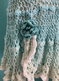 Image 3 of Handmade Crochet Dress Size 5-6 Girls