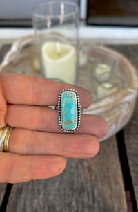 Image 2 of Rectangle Turquoise Ring