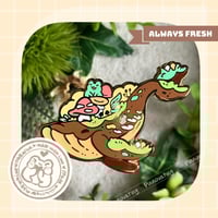 Image 2 of Sky whale Froggo Enamel Pin
