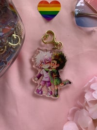 Image 3 of HXH Gon and Killua Charm 3 inches Holographic