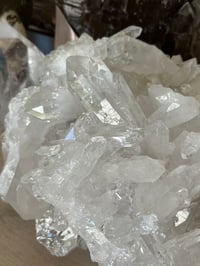 Image 10 of Large Clear Quartz Points Cluster Statement Piece #2133