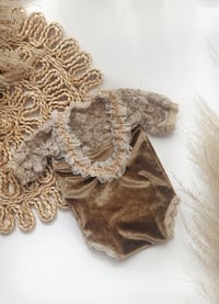 Image 2 of Newborn girl bodysuit for photoshoots | Audrey | brown