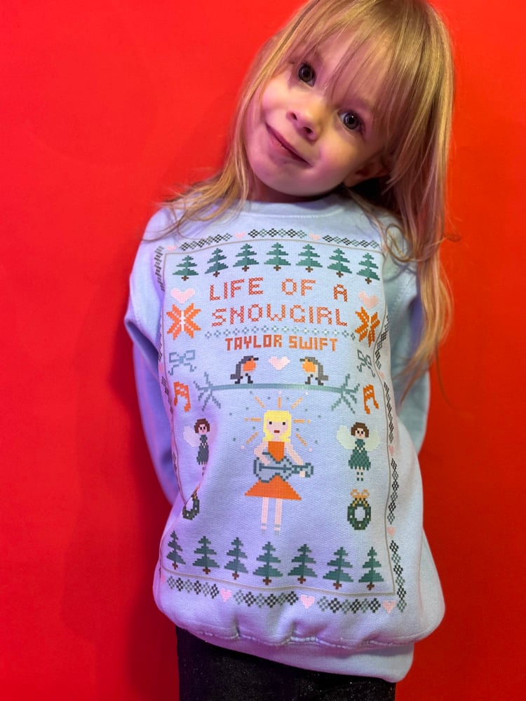 Image of life of a showgirl swiftie tee/sweater children’s version 