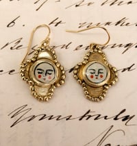 Image 2 of Small Sleeping Faces Earrings 