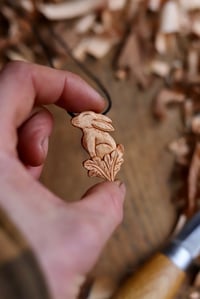 Image 6 of The Hare In the Oak Leafs Pendant Necklace 