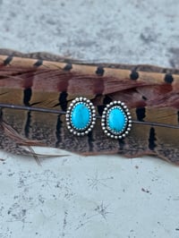 Image 2 of Prairie Sky Turquoise Studs