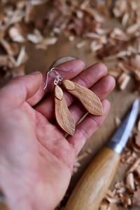Image 5 of Maple/Sycamore Seed- Earrings 