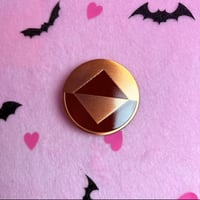 Image 6 of 1.75 Inch Captain Capacitor V.2 - Antique Copper Finish Icon Pin