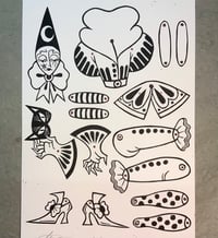 Image 3 of Cut-out-and-keep paper clowns, cat mask