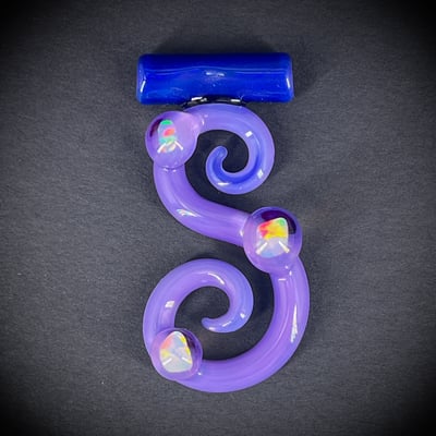 Image of Triple Purple Opal Spiral Pendant