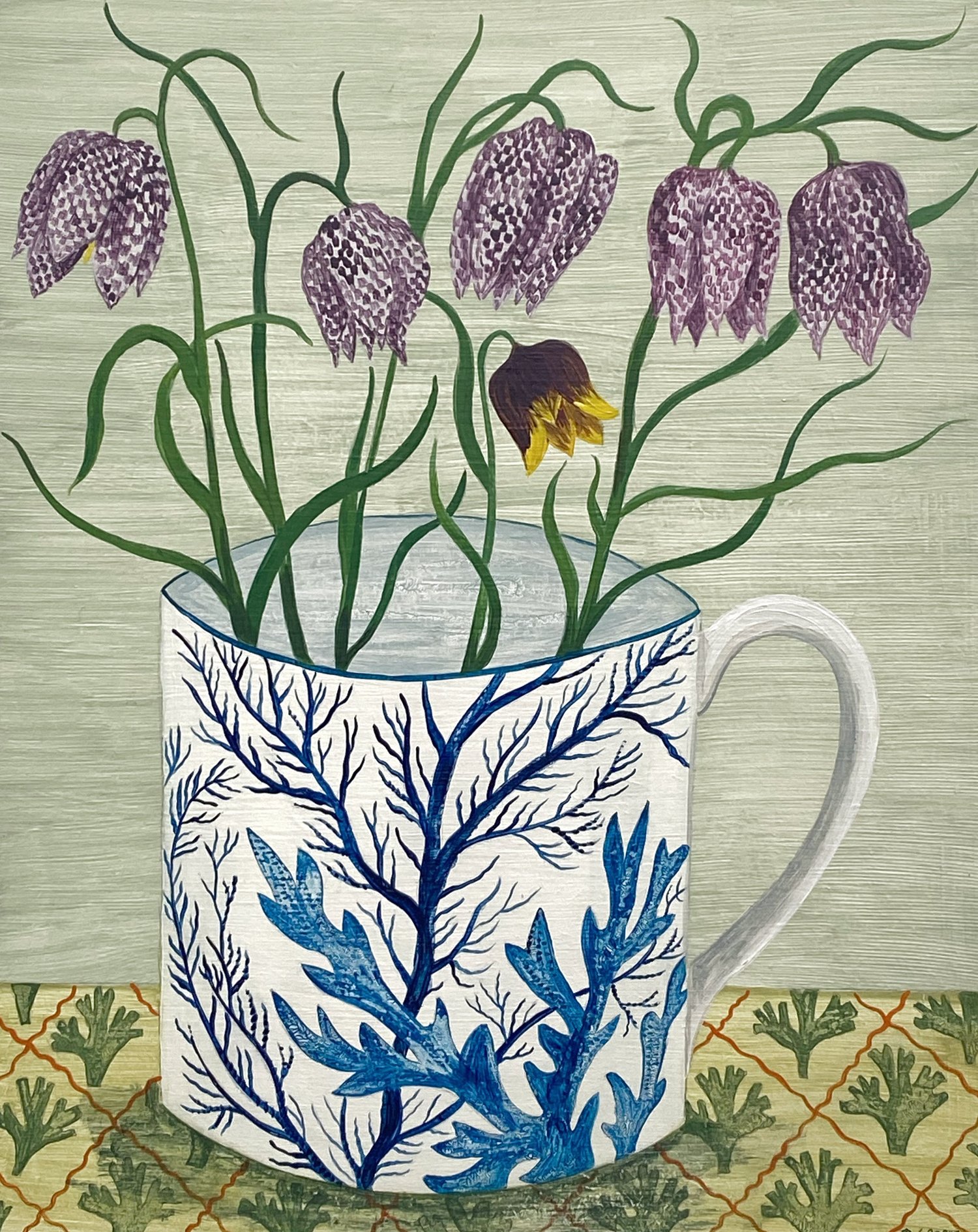 Image of Seaweed cup and Fritillaries