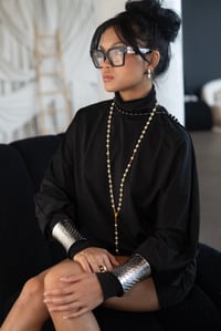 Image 1 of ST. BARTS ROSARY NECKACE| BACK CHAIN