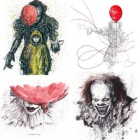 Image 1 of Pennywise Clown Print Selection