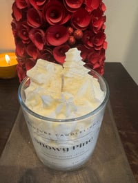 Image 2 of Snowy Pine (glass candle jar)
