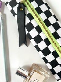 Image 6 of Checkered pencil pouch 