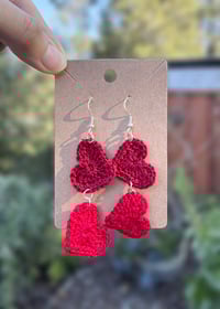 Image 3 of Double Valentine’s Heart Earrings