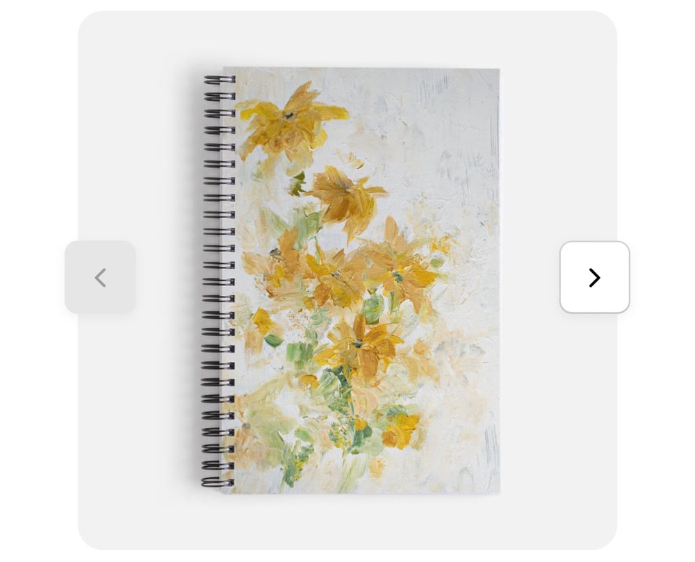 Image of Notebook-yellow wildflower 