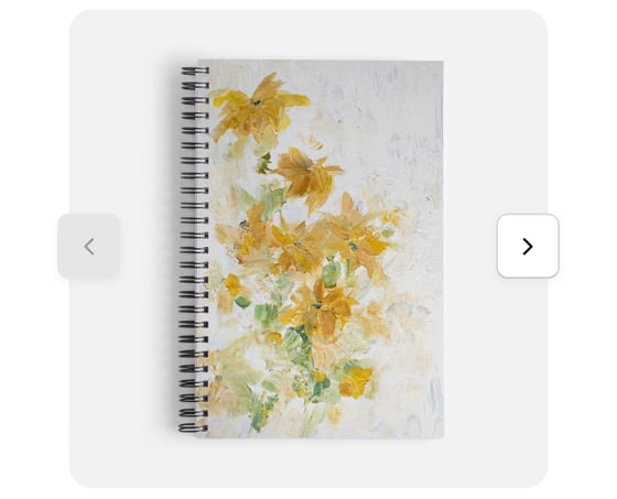 Image of Notebook-yellow wildflower 