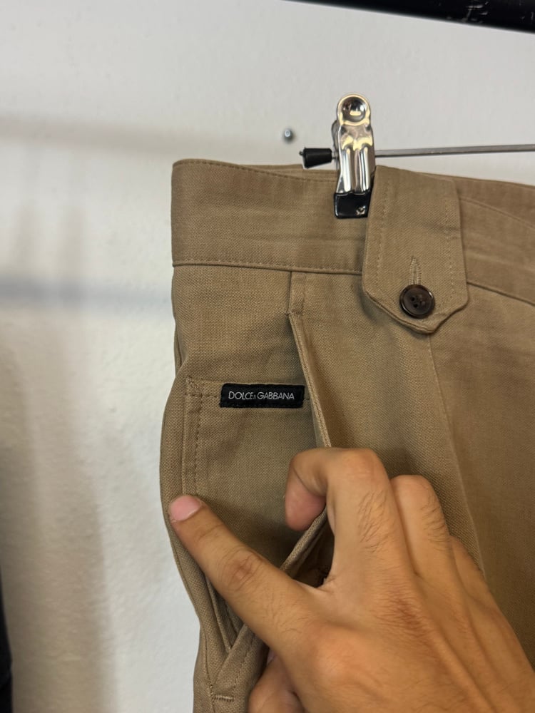 Image of DOLCE & GABBANA Side-zip Chino's
