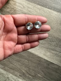 Large rhinestone earrings 