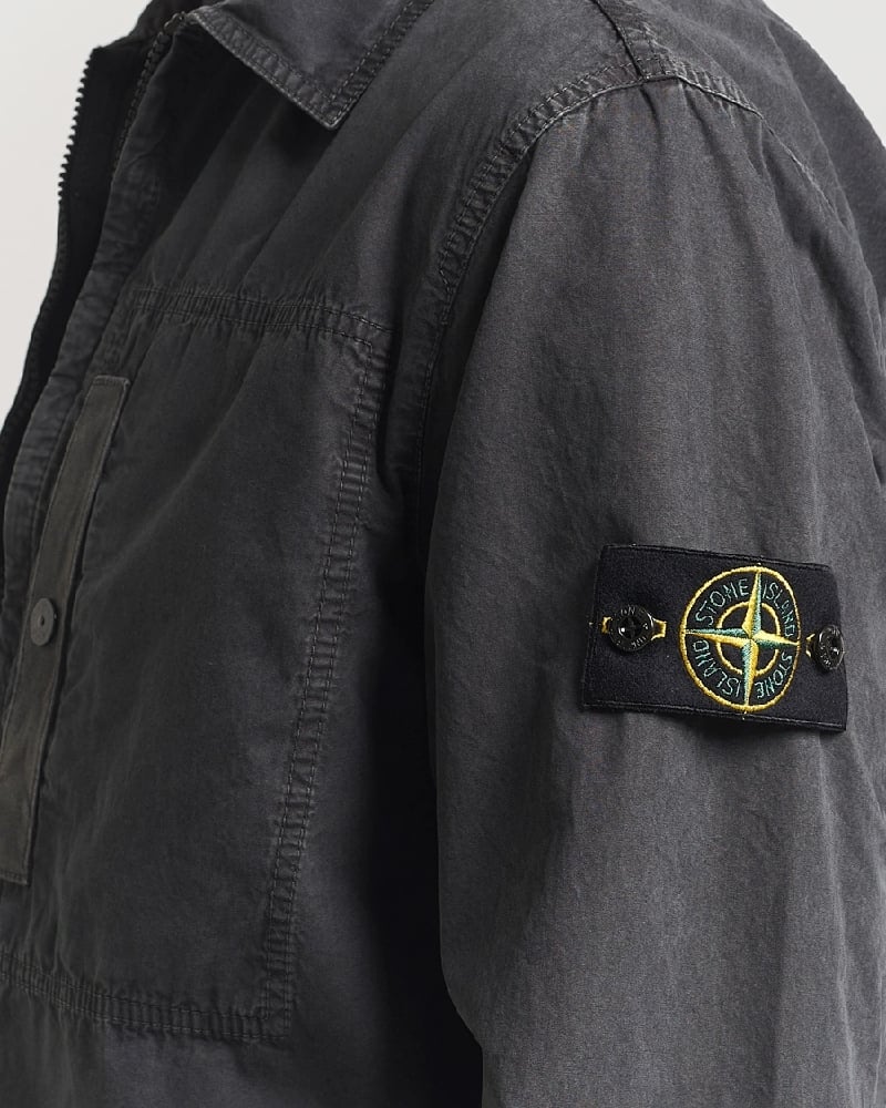 Image of STONE ISLAND 1200032 BRUSHED ORGANIC COTTON CANVAS 'OLD' EFFECT