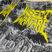 Image 2 of *YELLOW* Insect Warfare - World Extermination Embroidery On Woven Back Patch