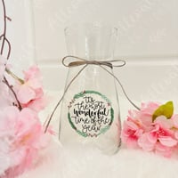 It’s the most wonderful time of the year Glass Vase