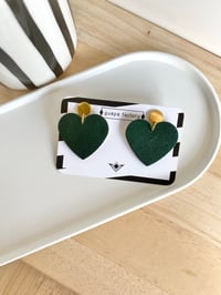 Image 2 of Boucles d’oreilles COEUR DE CUIR