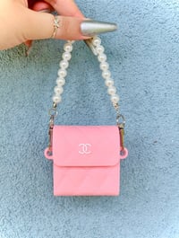 Image 1 of PINK CHANEL PURSE AIRPOD CASE