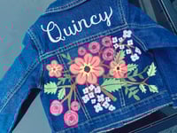 Image 1 of Custom Hand Painted Jean Jackets
