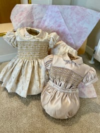Image 3 of Boys champagne smocked suit 
