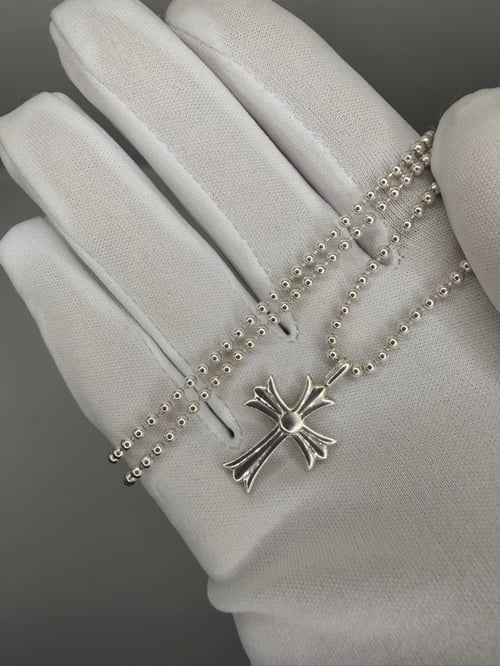 Image of WG Double Sided Diamond Cross Pendant (Size 1)