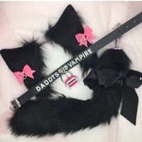 Vampire 🧛‍♀️ Kitten 🐈‍⬛🐾 black / pink petplay set 
