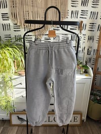 Image 1 of Gray crop lthick loungewear sweats