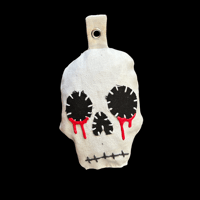 Image 1 of PLUSH SKULL KEYCHAIN