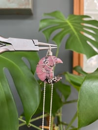 Image 4 of Rhodonite Silver Moon Necklace