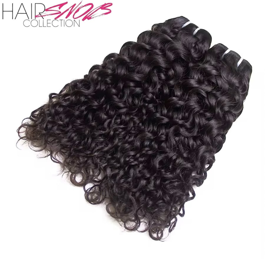 Image of Elegant Mink Brazilian Water Wave Virgin Hair